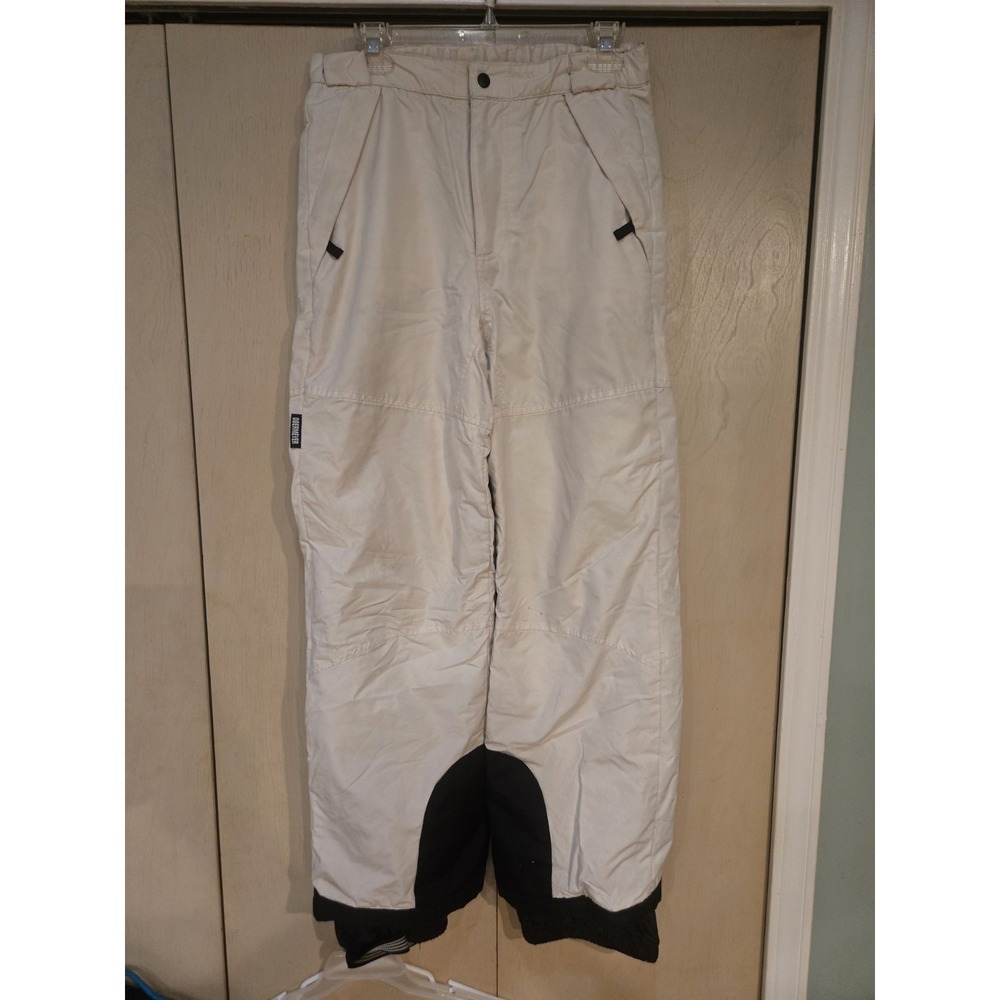 Obermeyer Junior 18 White Insulated Ski Snow Pants Waterproof Winter Snowboard